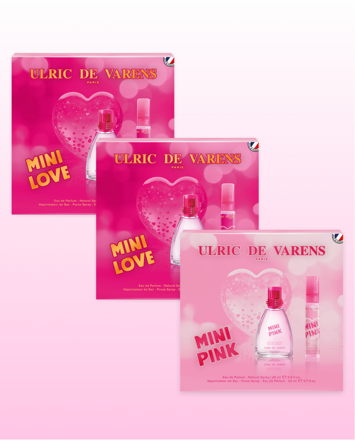 Set 2x Mini Love, Pink Coffrets