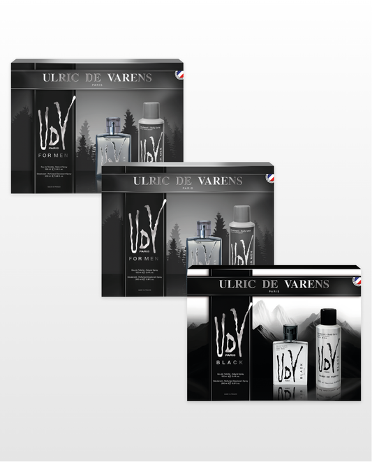 Set of 2  Gift Sets: UDV For Men, Black