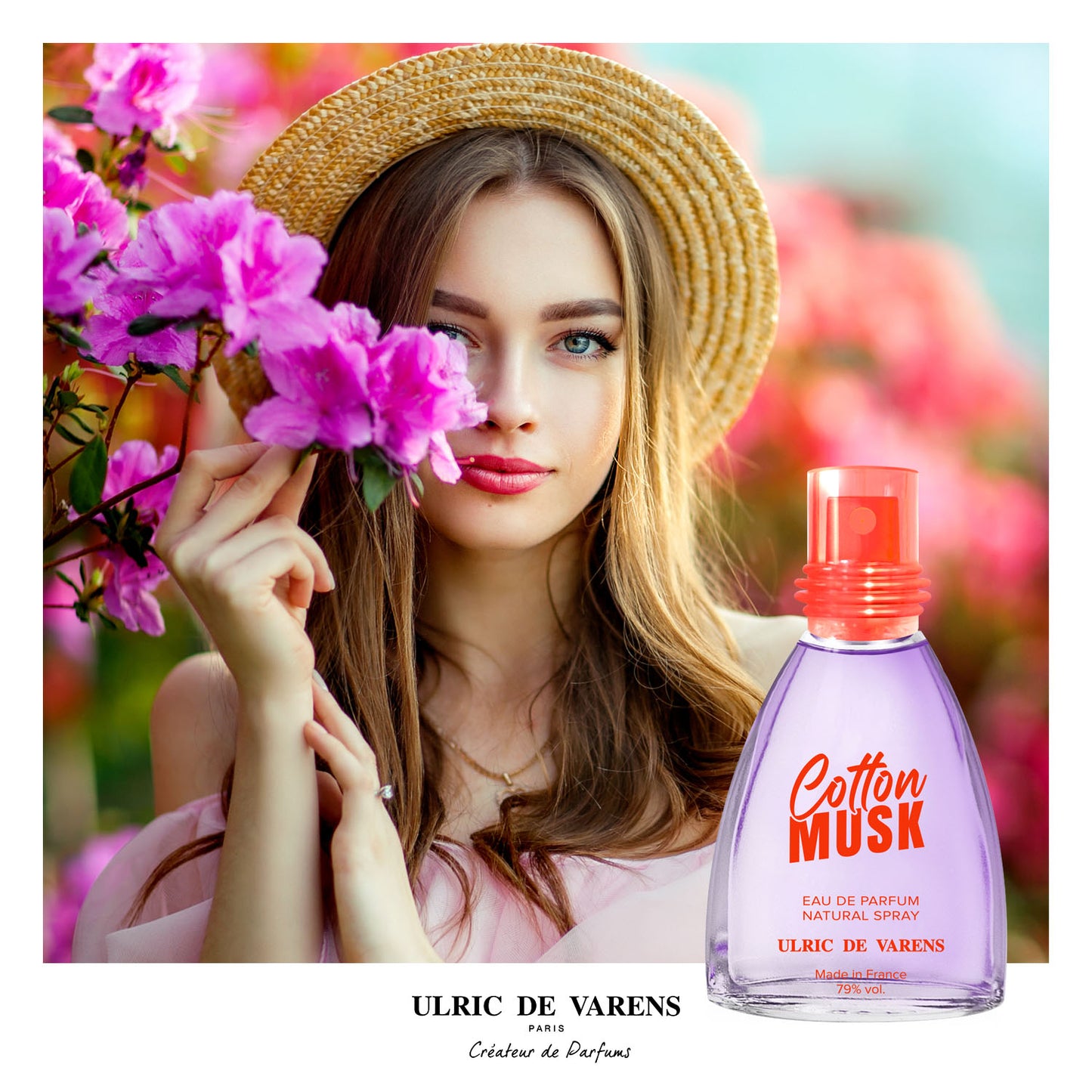Ulric de Varens Set Mini Cotton Musk (3 x 25 ML) Parfum Pour Elle