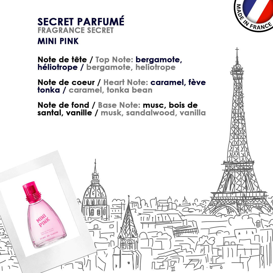 Ulric de Varens Mini Pink Parfum Pour Elle Gourmand Oriental