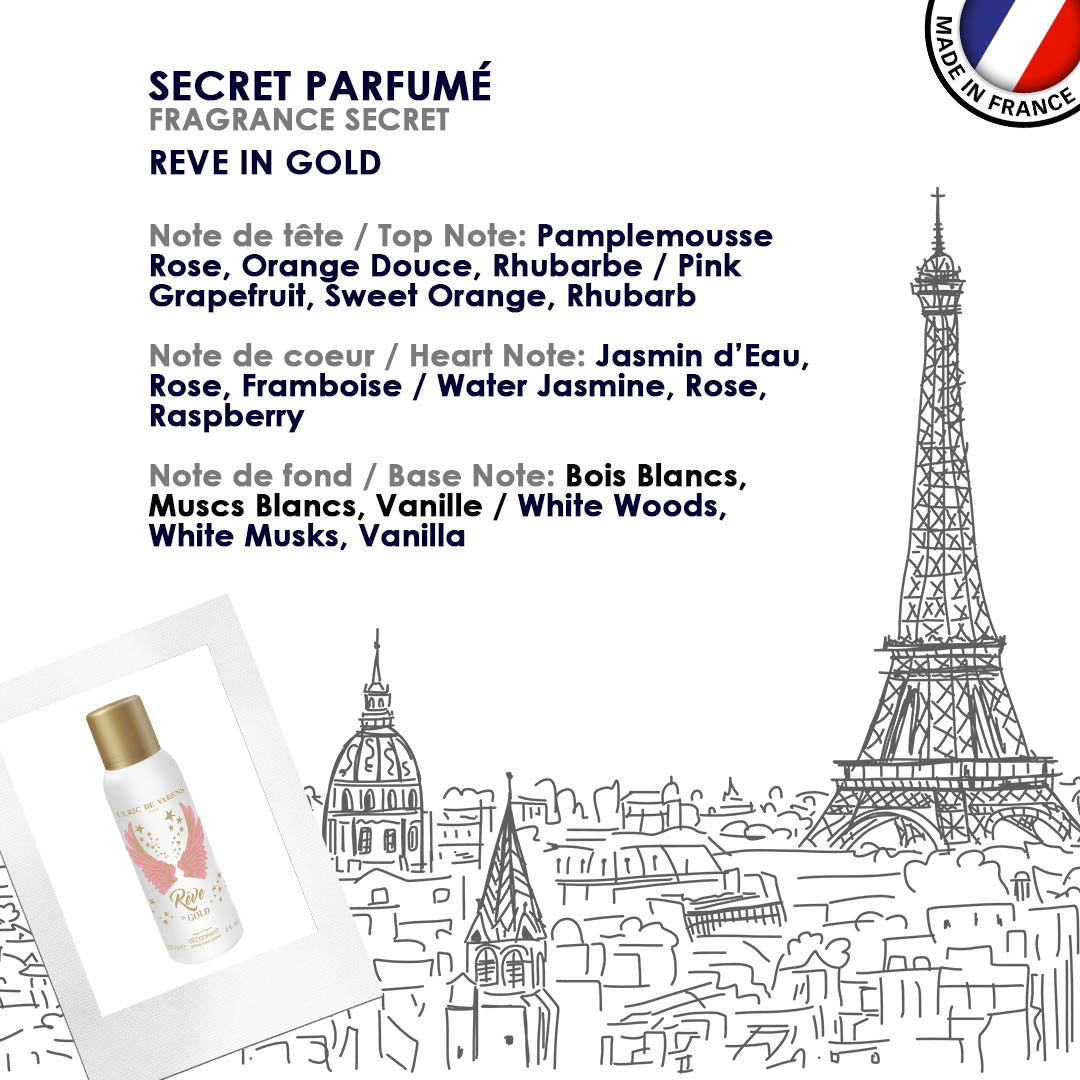 Rêve In Gold Déodorant - Ulric de Varens - - #tag1# - #tag2# - #tag3# - #tag4#