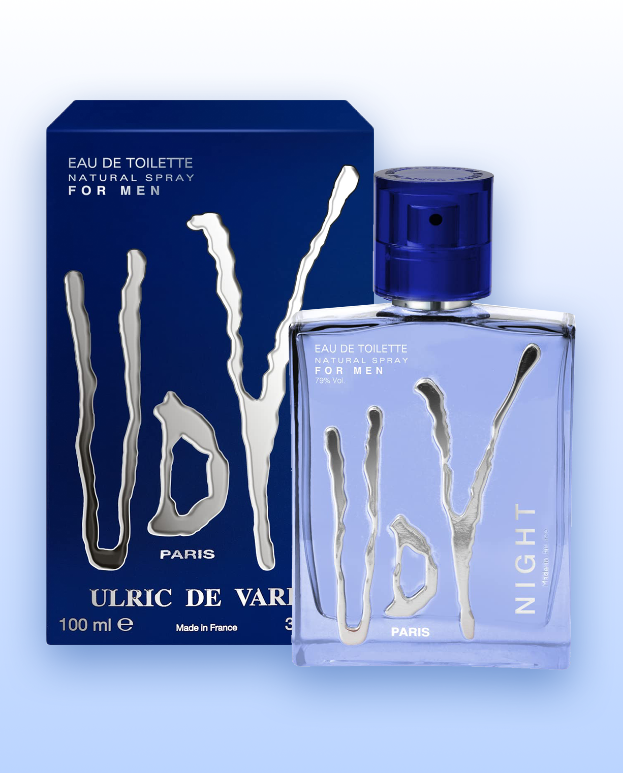 Set UDV For Men, Night, Blue (3 x 100ML) - Ulric de Varens - Perfume Homme