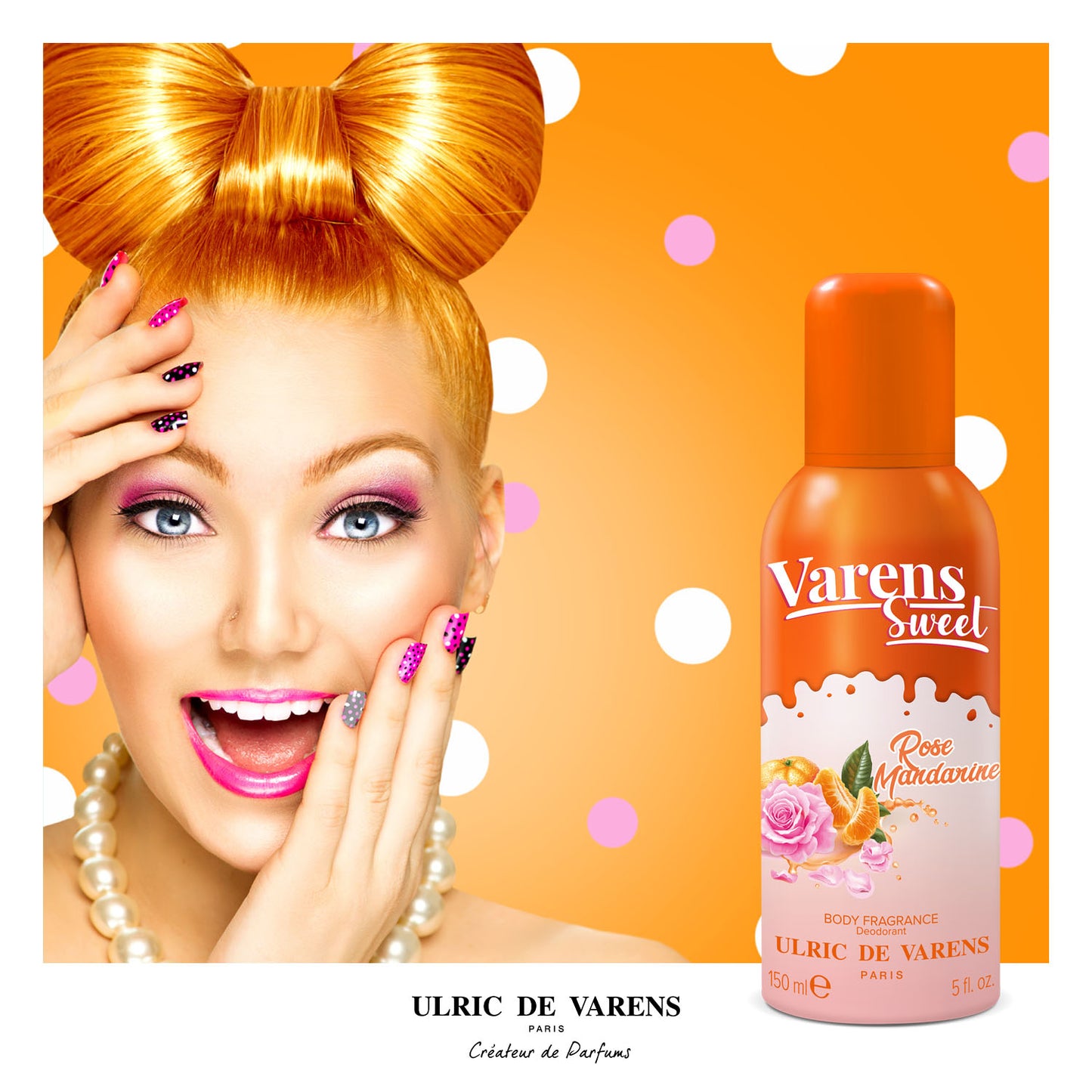 Varens Sweet Rose Mandarin Body Fragrance