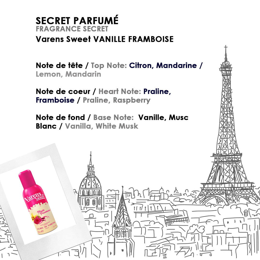 Varens Sweet Vanille Framboise Body Fragrance