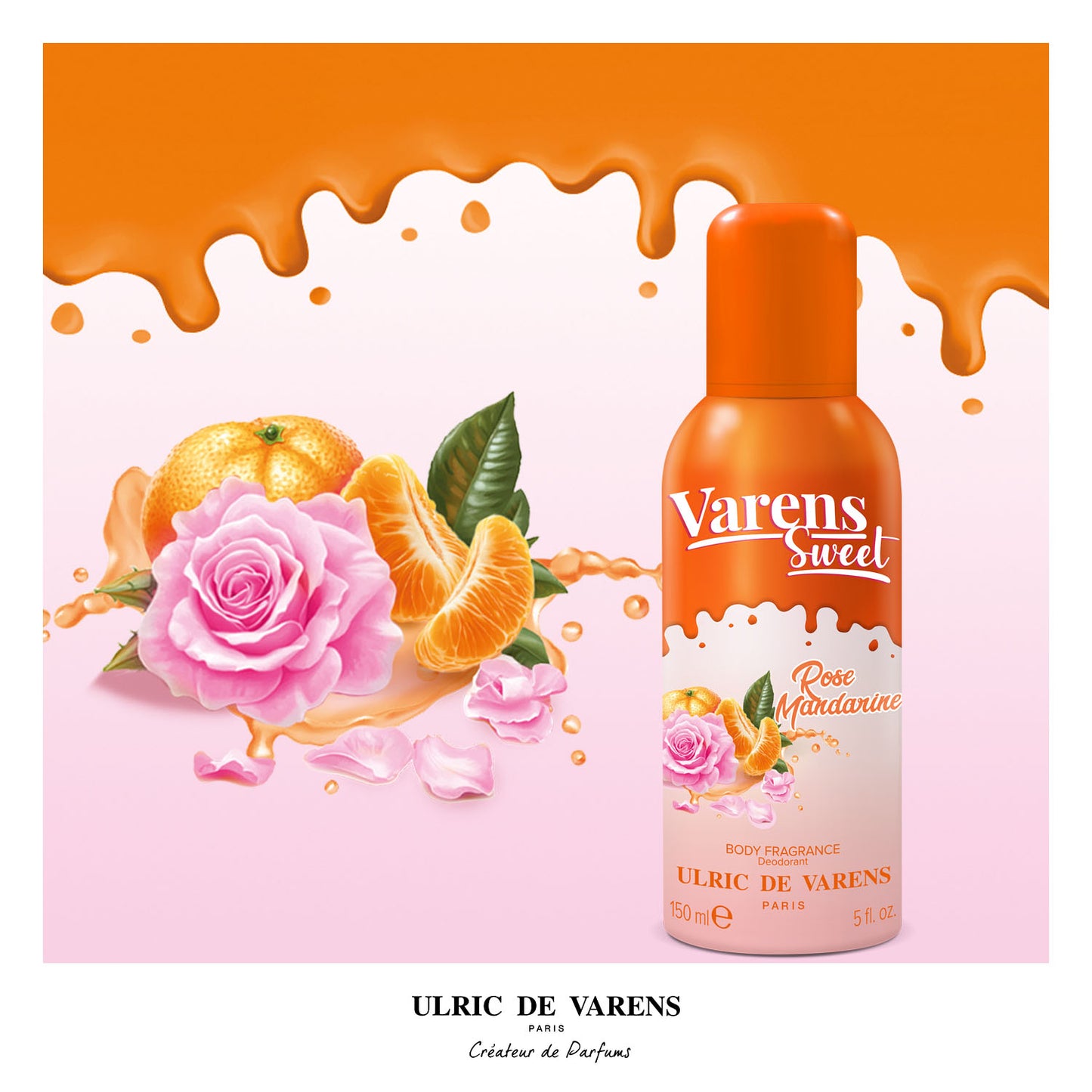 Varens Sweet Rose Mandarin Body Fragrance